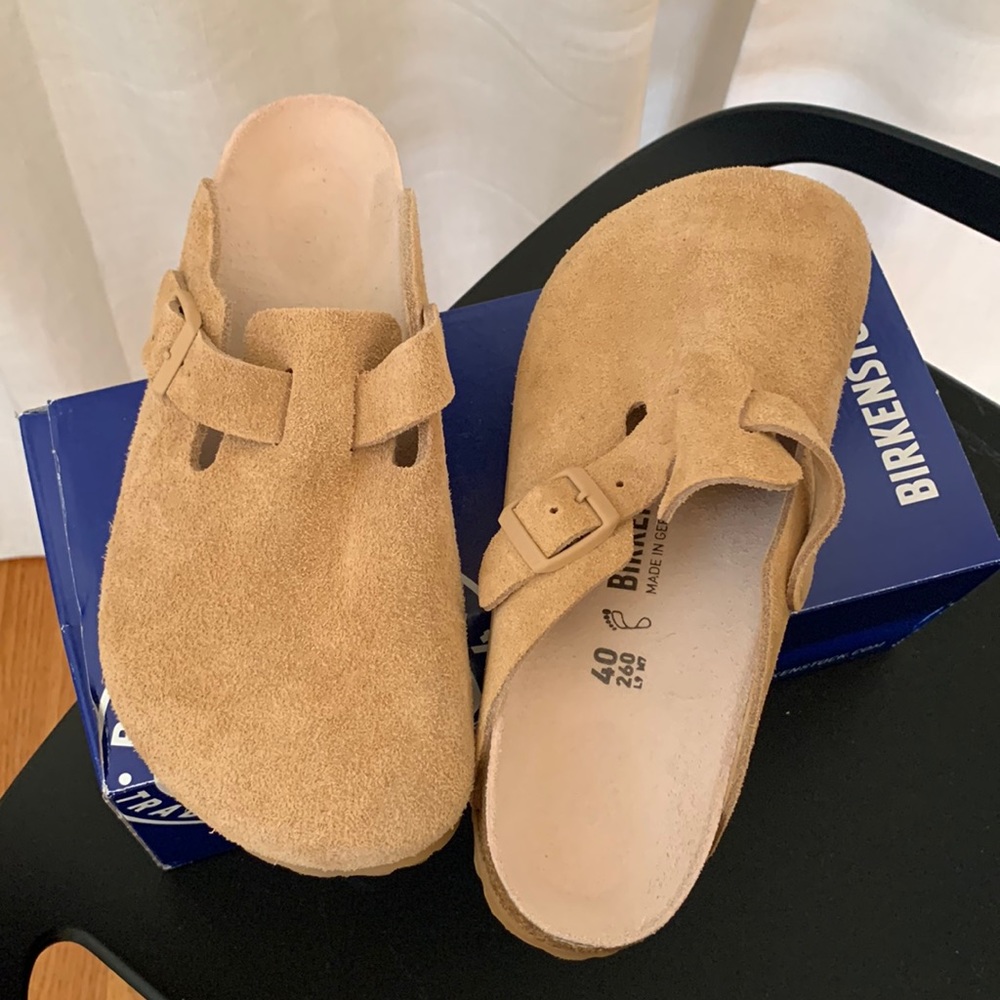 Birkenstock Boston Clogs in Clay